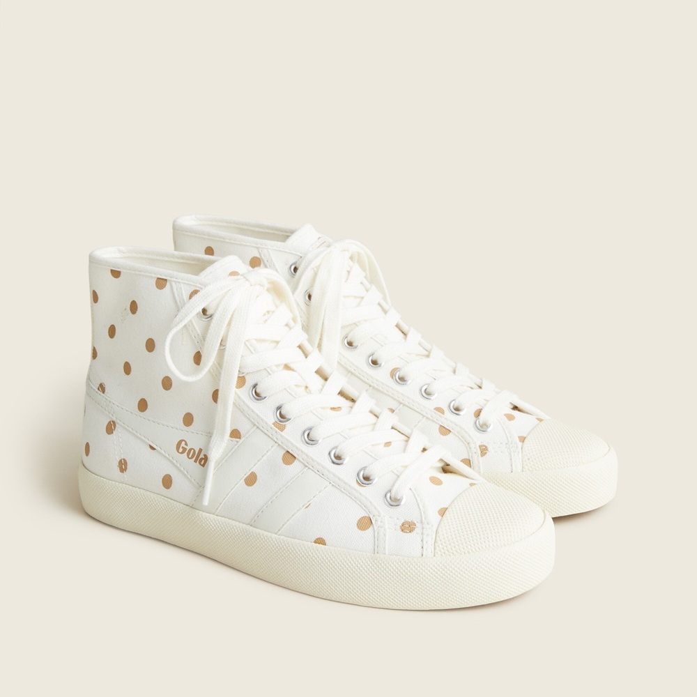 Gola® Coaster high-top sneakers in polka dot